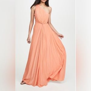 Ramy Brook size 2 one shoulder Linley Dress in color Mandarin